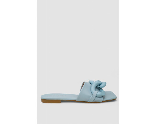 Шлепанцы женские, цвет голубой, 248RL165