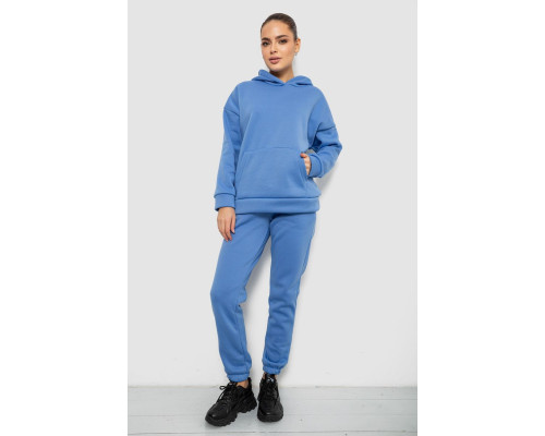 Спортивний костюм жіночий на флісі, колір блакитний, 257R85