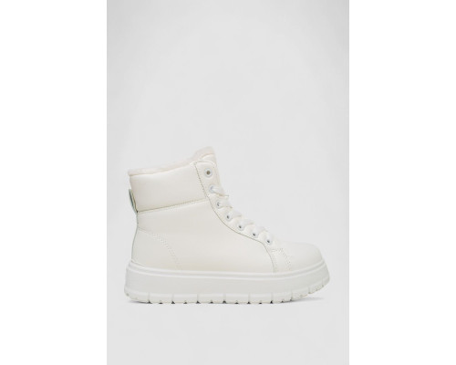 Кросівки жіночі зимові на хутрі, колір білий, 248RMB01