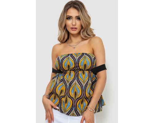 Топ жіночий різнокольоровий, колір різнобарвний, 244R066