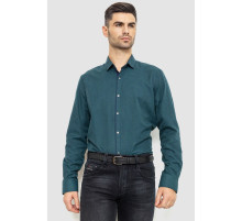Рубашка мужская в клеку байковая, цвет зелено-синий, 214R99-33-022