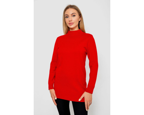 Свитер женский однотонный, цвет красный, 244R5550