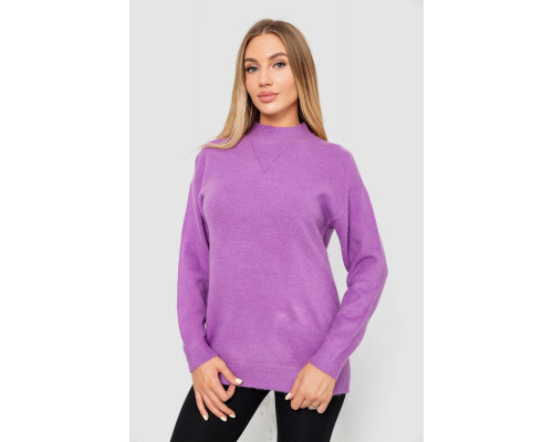 Свитер женский шерстяной, цвет сиреневый, 244R0390