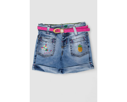 Шорты джинсовые для девочки, цвет синий, 247R1210