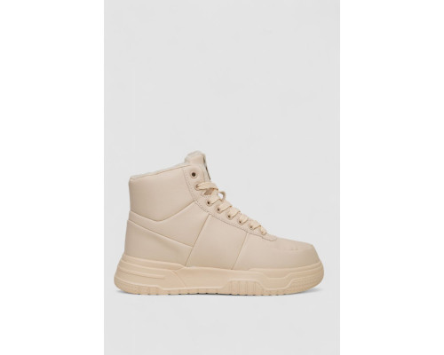 Кросівки жіночі зимові на хутрі, колір бежевий, 248RCX701