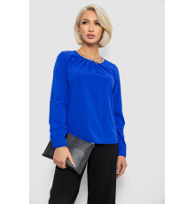 Блуза однотонна, колір електрик, 230R306