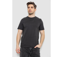 Футболка чоловіча з принтом, колір темно-сірий, 241R1908