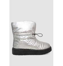 Дутики женские зимние на меху, цвет серебристо-черный, 248RFM300