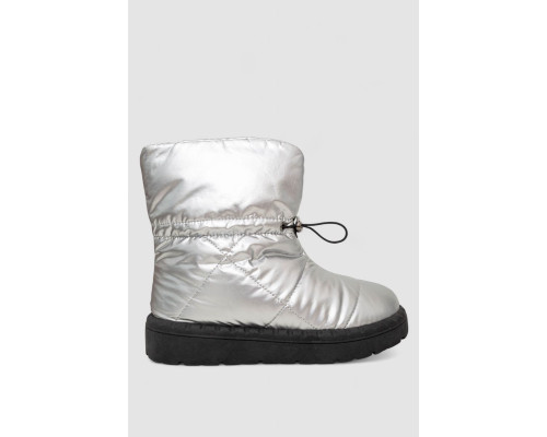 Дутики женские зимние на меху, цвет серебристо-черный, 248RFM300