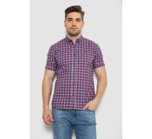 Рубашка мужская в клетку, цвет синий, 214R2445-6