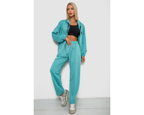 Спортивный костюм женский, цвет бирюзовый, 238R114-2