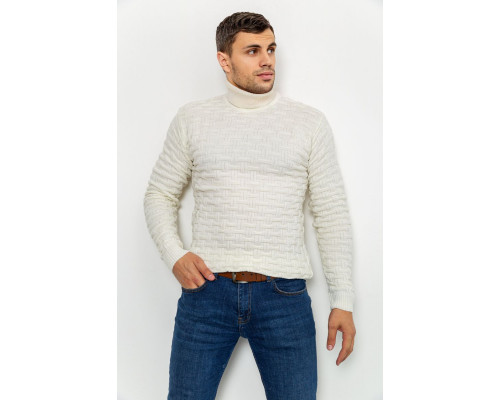 Свитер мужской, цвет белый, 161R602