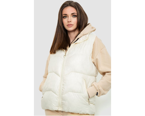 Жилет женский, цвет молочный, 244R7011