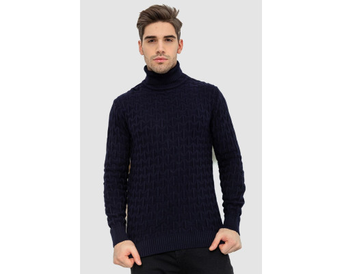 Гольф-светр чоловічий, колір темно-синій, 161R619