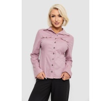 Сорочка жіноча однотонна, колір пудровий, 230R068-10