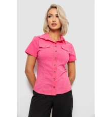 Рубашка женская однотонная, цвет розовый, 230R068-11