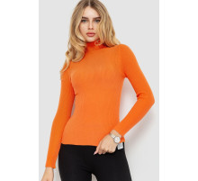 Стильний жіночий гольф у рубчик, колір помаранчевий, 204R001