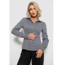 Рубашка классическая с принтом, цвет черно-белый, 230R305