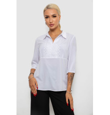 Блуза однотонная, цвет белый, 230R70-1