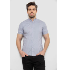 Рубашка мужская однотонная, цвет серый, 186R2043 Рубашка мужская однотонная, цвет серый, 186R2043