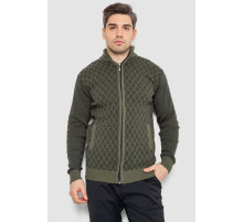 Кофта чоловіча на блискавці, колір хакі, 161R1013