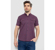 Рубашка мужская в клетку, цвет джинс, 186R6918-10
