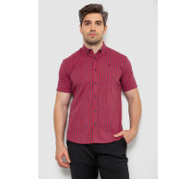 Сорочка чоловіча стрейчева, колір червоний, 214R2445-5