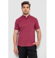 Сорочка чоловіча стрейчева, колір червоний, 214R2445-5