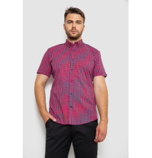 Сорочка чоловіча в клітинку, колір червоний, 214R4564-1