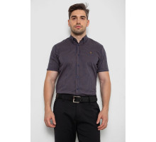 Рубашка мужская с принтом, цвет темно-синий, 214R4564-4