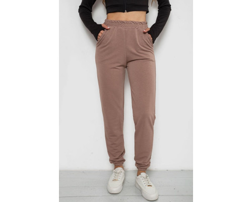 Спортивные штаны женские, цвет мокко, 238R345-1