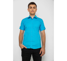 Сорочка чоловіча однотонна, колір бірюзовий, 214R5003