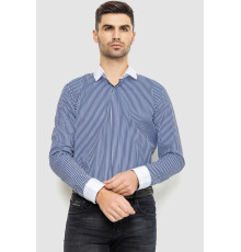 Рубашка мужская в полоску, цвет бело-синий, 214R35-18-308