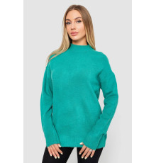 Светр жіночий вовняний, колір зелений, 244R0390