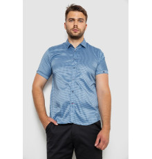 Рубашка мужская с принтом, цвет голубой, 214R6917-5