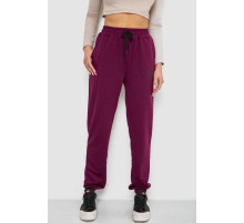 Спортивные штаны женские, цвет сливовый, 238R121