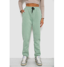 Спортивные штаны женские на флисе, цвет светло-мятный, 238R57020