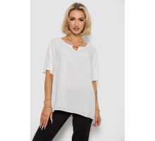 Блуза, колір молочний, 244RM208