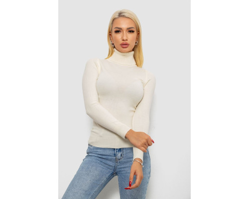 Гольф женский однотонный, цвет кремовый, 204R921