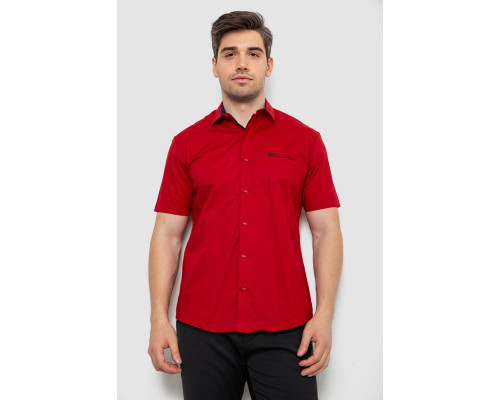 Сорочка чоловіча, колір бордовий, 214R7325