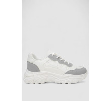 Кроссовки женские, цвет бело-серый, 248RA90