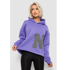 Худі жіночий з капюшоном на флісі, колір бузковий, 257R335