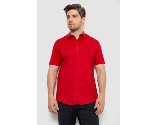 Рубашка мужская, цвет красный, 214R7447