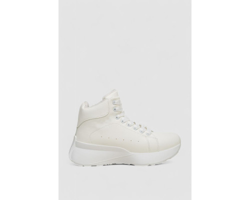 Кросівки жіночі зимові на хутрі, колір білий, 248RXM22