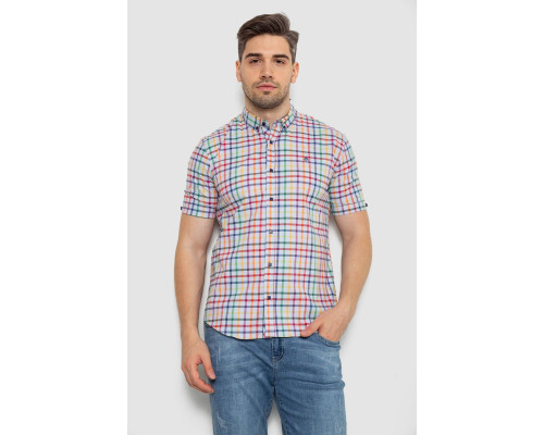 Сорочка чоловіча в клітку, колір різноколір, 214R842
