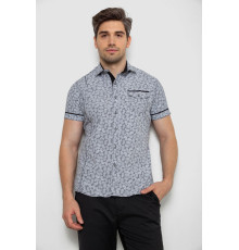 Сорочка чоловіча з коротким рукавом, колір чорний, 214RG601