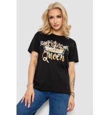 Футболка женская, цвет черный, 244R4612