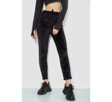 Спорт штани женские велюровые, цвет черный, 244R5569
