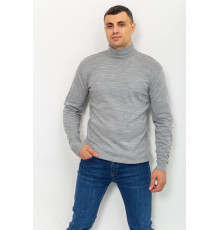 Свитер мужской однотонный, цвет серый, 161R1770