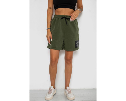 Шорты женские с принтом, цвет хаки, 238R131